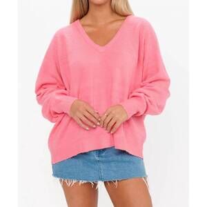 NEW SHOW ME YOUR MUMU anything goes sweater in coral knit